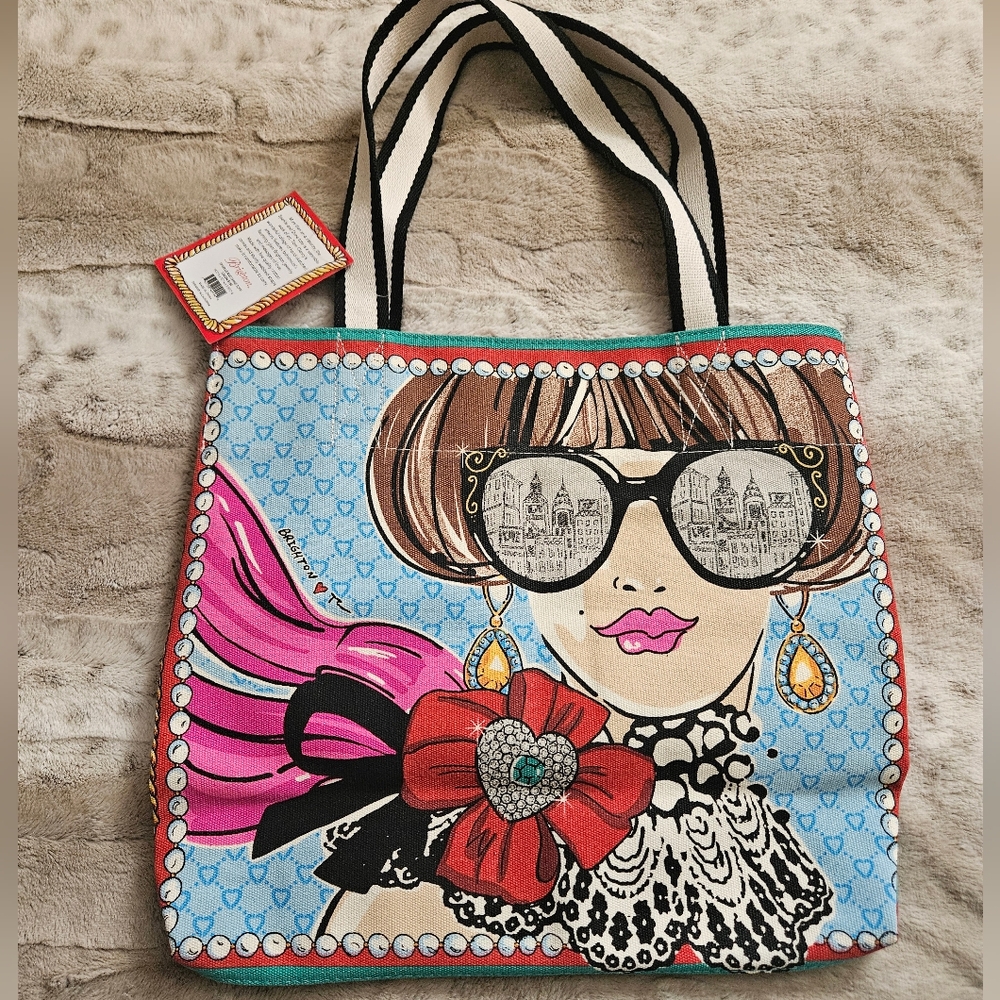 Brighton large canvas tote NWT